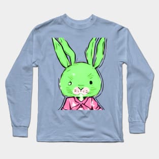 Jitters the Hyper Anime Easter Bunny (MD23ETR031c) Long Sleeve T-Shirt